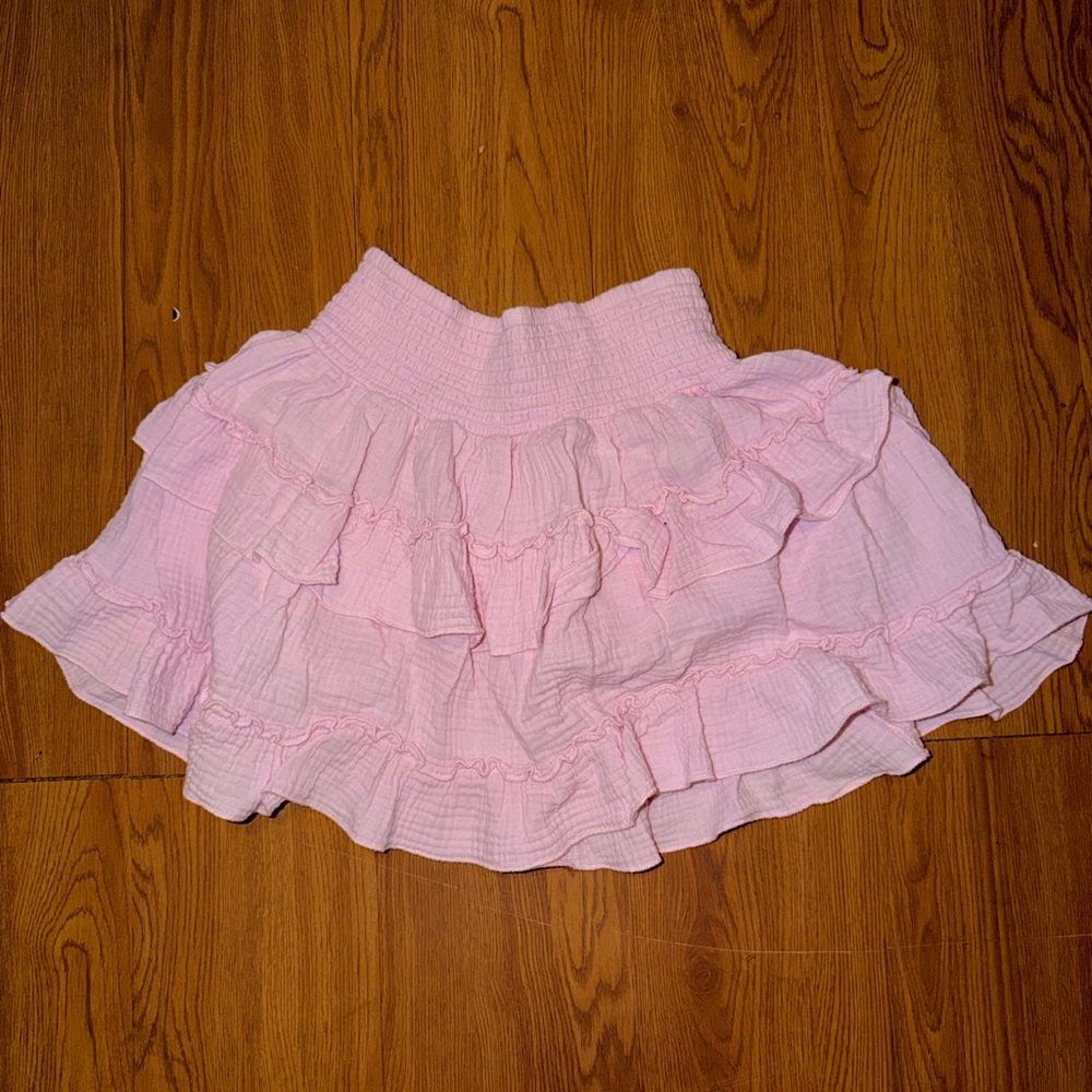 Pink Ruffled Women's Skirt